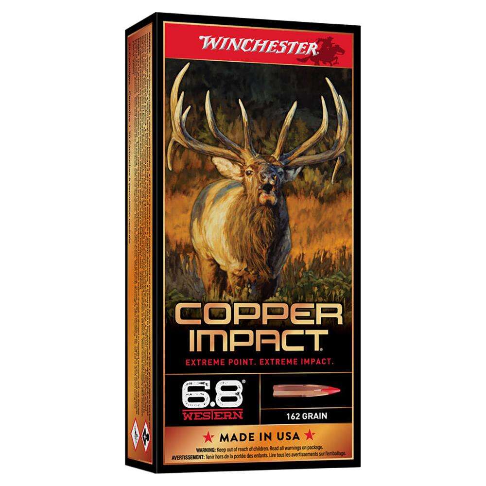 Ammunition Winchester Ammunition Ready Series 6.8 WESTERN COPPER IMPACT 162 GR LEAD FREE 20 Rounds • Model: Ready Series